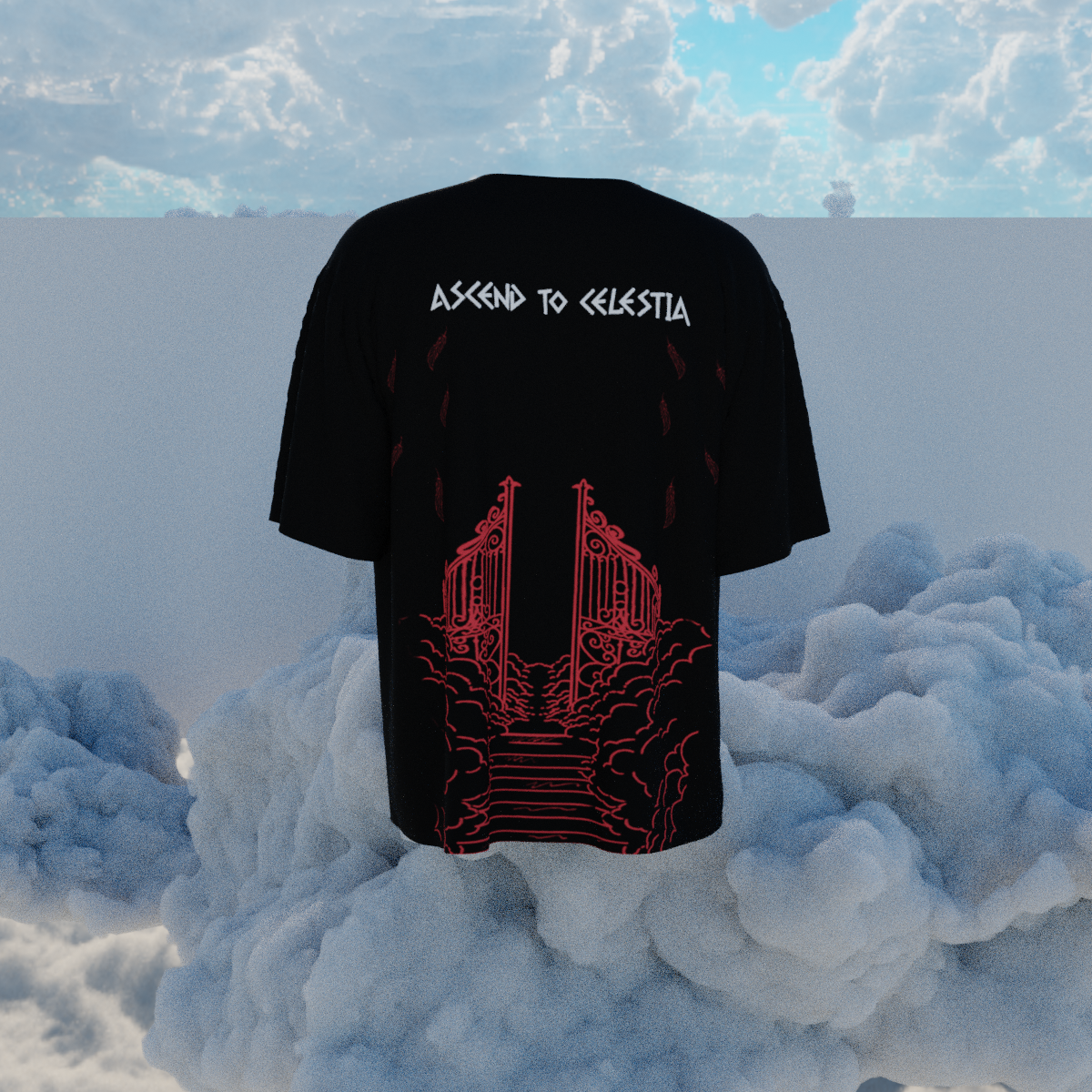 ASCEND TO CELESTIAL OVERSIZED T-SHIRT.
